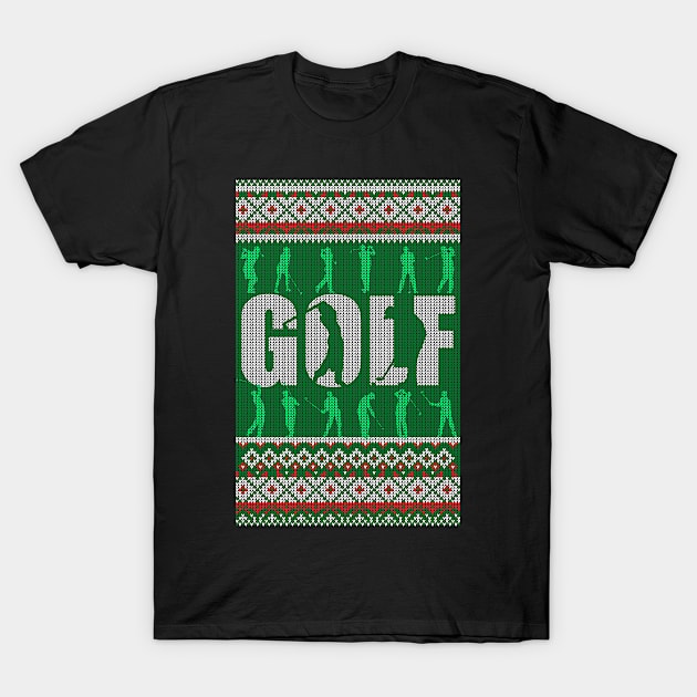 Golf Ugly Christmas T-Shirt by golf365